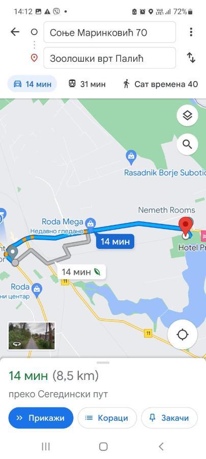Lena Apartman Subotica Buitenkant foto